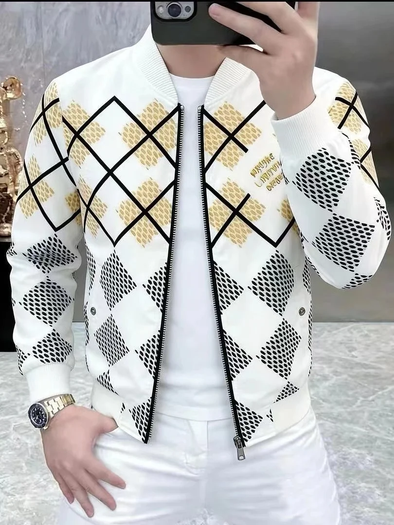 Fashionable Slim Fit Men's Jacket Baseball Collar Casual Style Breathable Polyester Spring Autumn High Quality Lightweight Coat
Fashionable Slim Fit Men's Jacket Baseball Collar Casual Style Breathable Polyester Spring Autumn High Quality Lightweight Coat