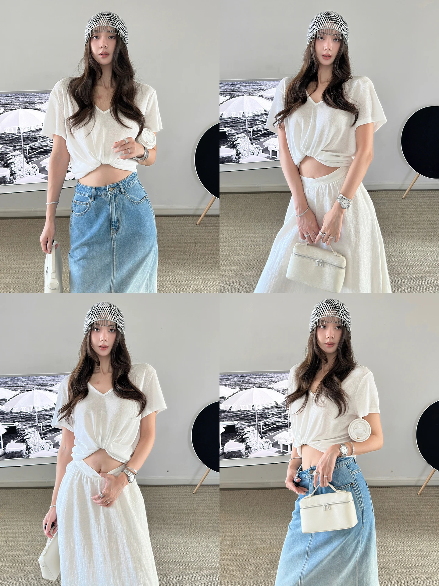 Женская футболка Les Ruelle из хлопка и льна с V-образным вырезом, свободного кроя, визуально стройнящая, быстросохнущая, дышащая, модная, с коротким рукавом, повседневный летний топ
Женская футболка Les Ruelle из хлопка и льна с V-образным вырезом, свободного кроя, визуально стройнящая, быстросохнущая, дышащая, модная, с коротким рукавом, повседневный летний топ