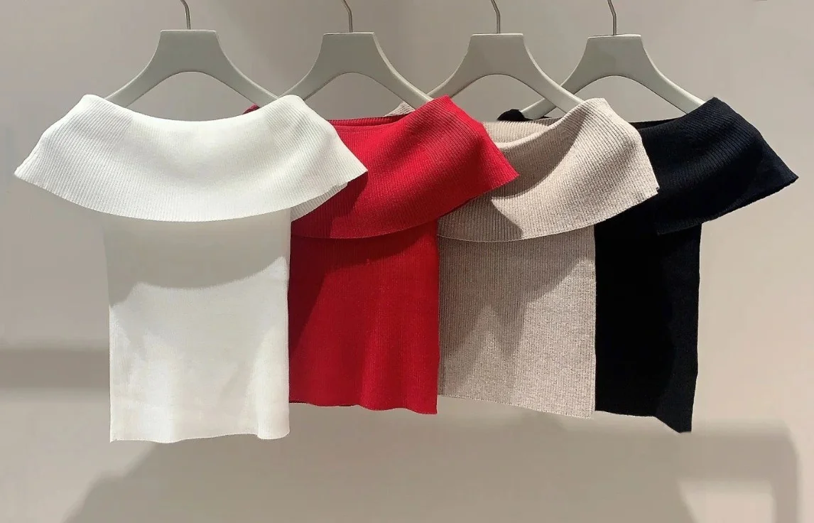 Sweet And Gentle Pure S Home Turn-up One-Shoulder Slim Knitted Sweater Short Sleeve Regular Fit Sweet Style Japanese Fashion
Sweet And Gentle Pure S Home Turn-up One-Shoulder Slim Knitted Sweater Short Sleeve Regular Fit Sweet Style Japanese Fashion