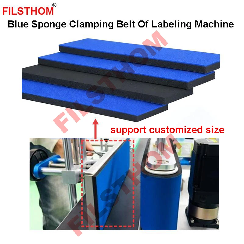 Blue Cloth Sponge Strip For Round Bottle Rolling Conveying For Sticker Labeling Device Small Appliance Accessories
Blue Cloth Sponge Strip For Round Bottle Rolling Conveying For Sticker Labeling Device Small Appliance Accessories
