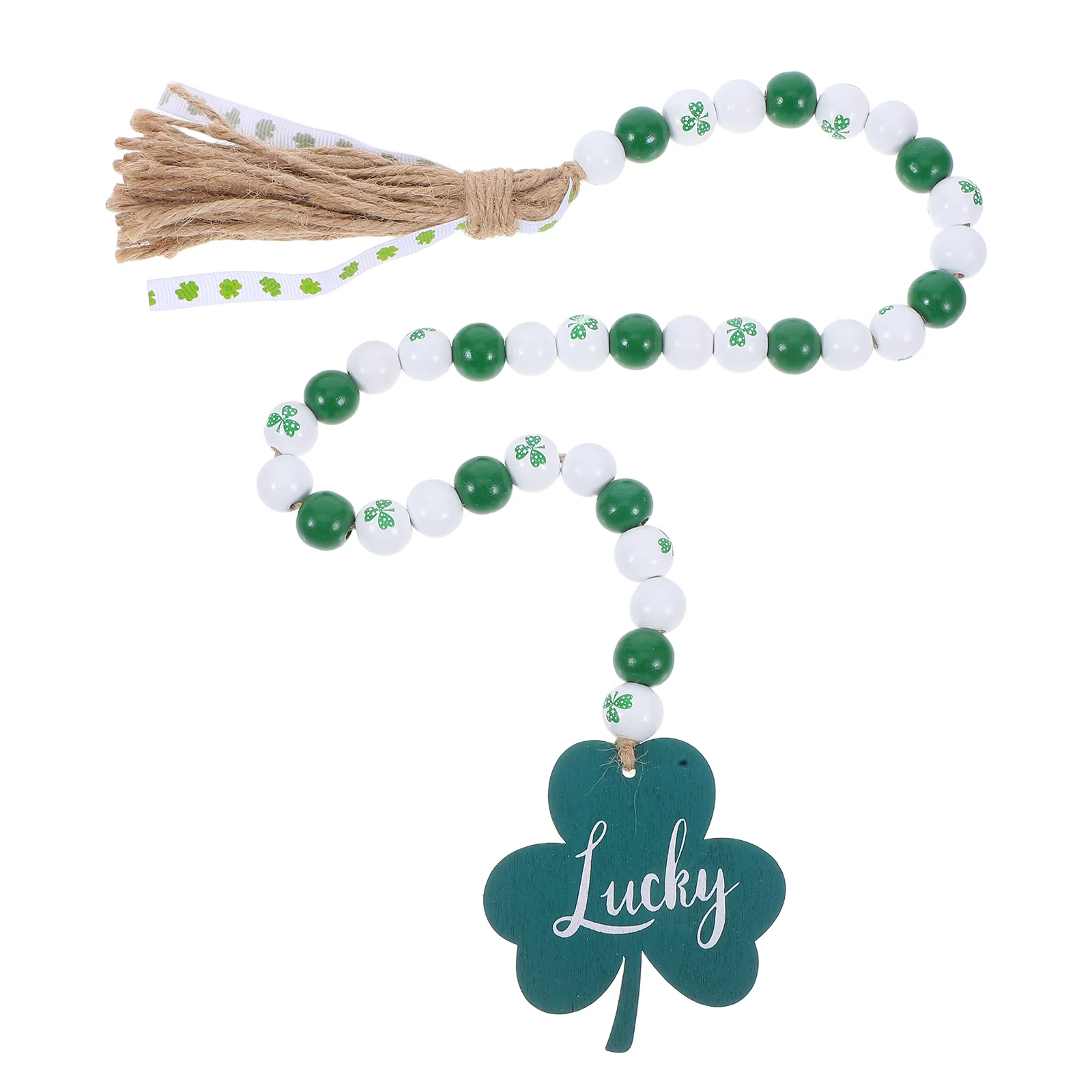 Dining Table Irish Day Beads Colorful Ornaments Shamrock Wood Tassel Garland Wooden
Dining Table Irish Day Beads Colorful Ornaments Shamrock Wood Tassel Garland Wooden