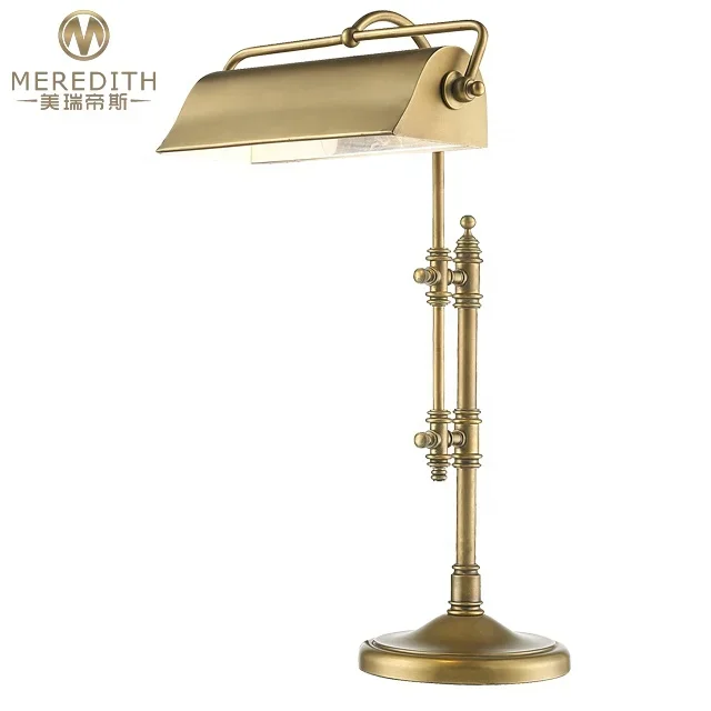 Meredith vintage industrial pulley loft style solid brass table Lamp nordic study luxury desk lamp
Meredith vintage industrial pulley loft style solid brass table Lamp nordic study luxury desk lamp