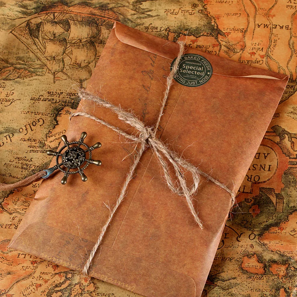 12Pcs Retro Kraft Paper Envelopes Brown Vintage Classic Letter Pattern Sealing Wax Storage Envelopes for Postcards Coins Gift
12Pcs Retro Kraft Paper Envelopes Brown Vintage Classic Letter Pattern Sealing Wax Storage Envelopes for Postcards Coins Gift