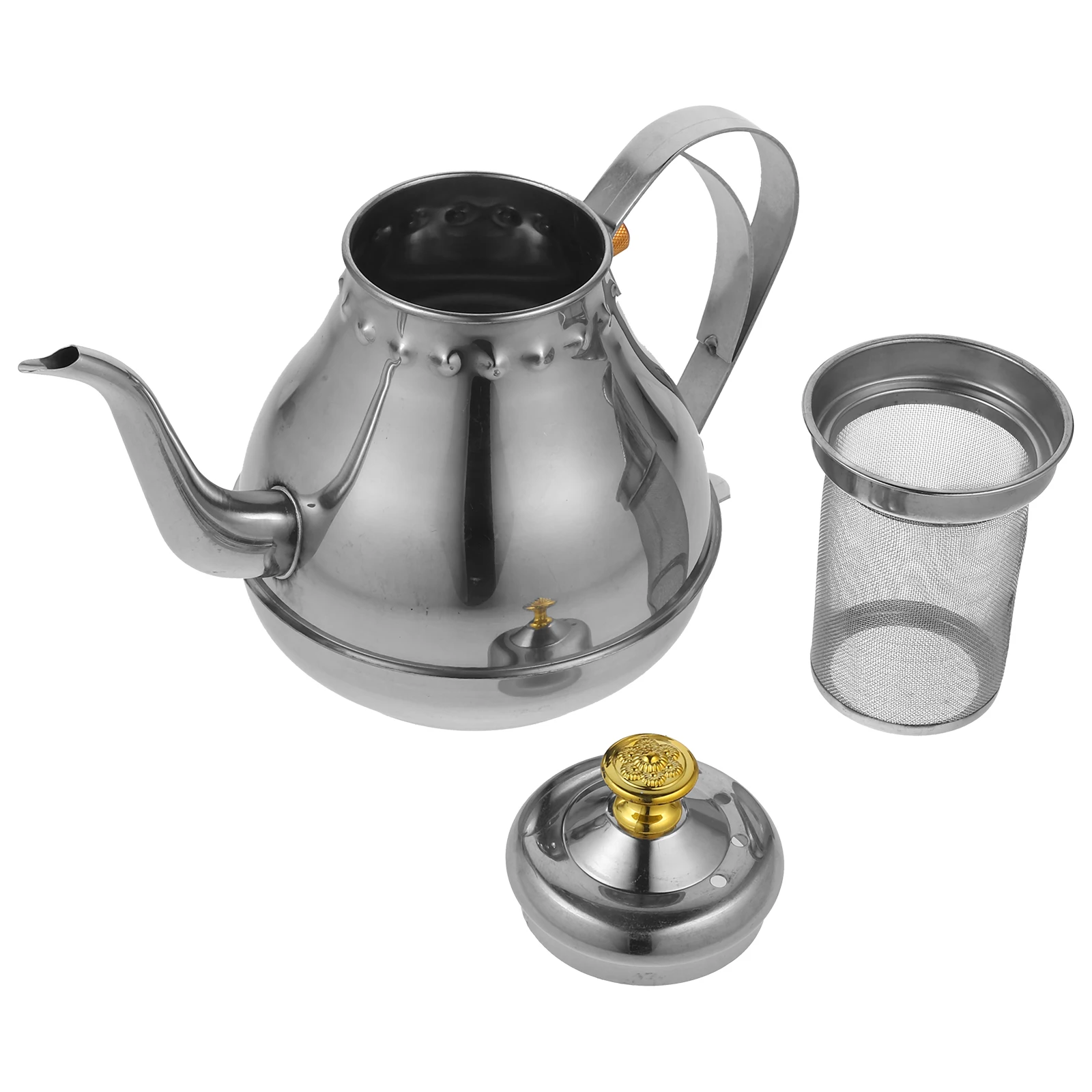 s Stainless Steel Teapot Strainer 1.2L Silver for Home Office Kitchen Water Kettle Thickened Heater Practical Gift 
s Stainless Steel Teapot Strainer 1.2L Silver for Home Office Kitchen Water Kettle Thickened Heater Practical Gift