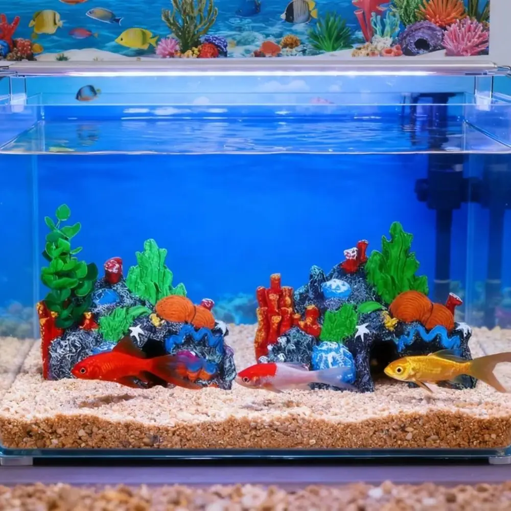 Colorful Aquarium Coral Reef Ornaments Fish Hideaway Mountain Cave Simulated Resin Rockery Creative Easy To Clean
Colorful Aquarium Coral Reef Ornaments Fish Hideaway Mountain Cave Simulated Resin Rockery Creative Easy To Clean