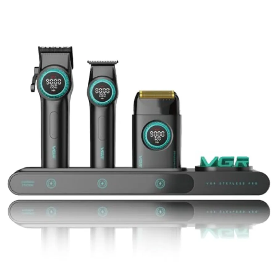3 in 1 Profional Barber Clippers Set of Hair Clipper Trimmer Foil Shaver, Cordl Haircut Kit with Upgraded Powerful Motor, Integ
3 in 1 Profional Barber Clippers Set of Hair Clipper Trimmer Foil Shaver, Cordl Haircut Kit with Upgraded Powerful Motor, Integ