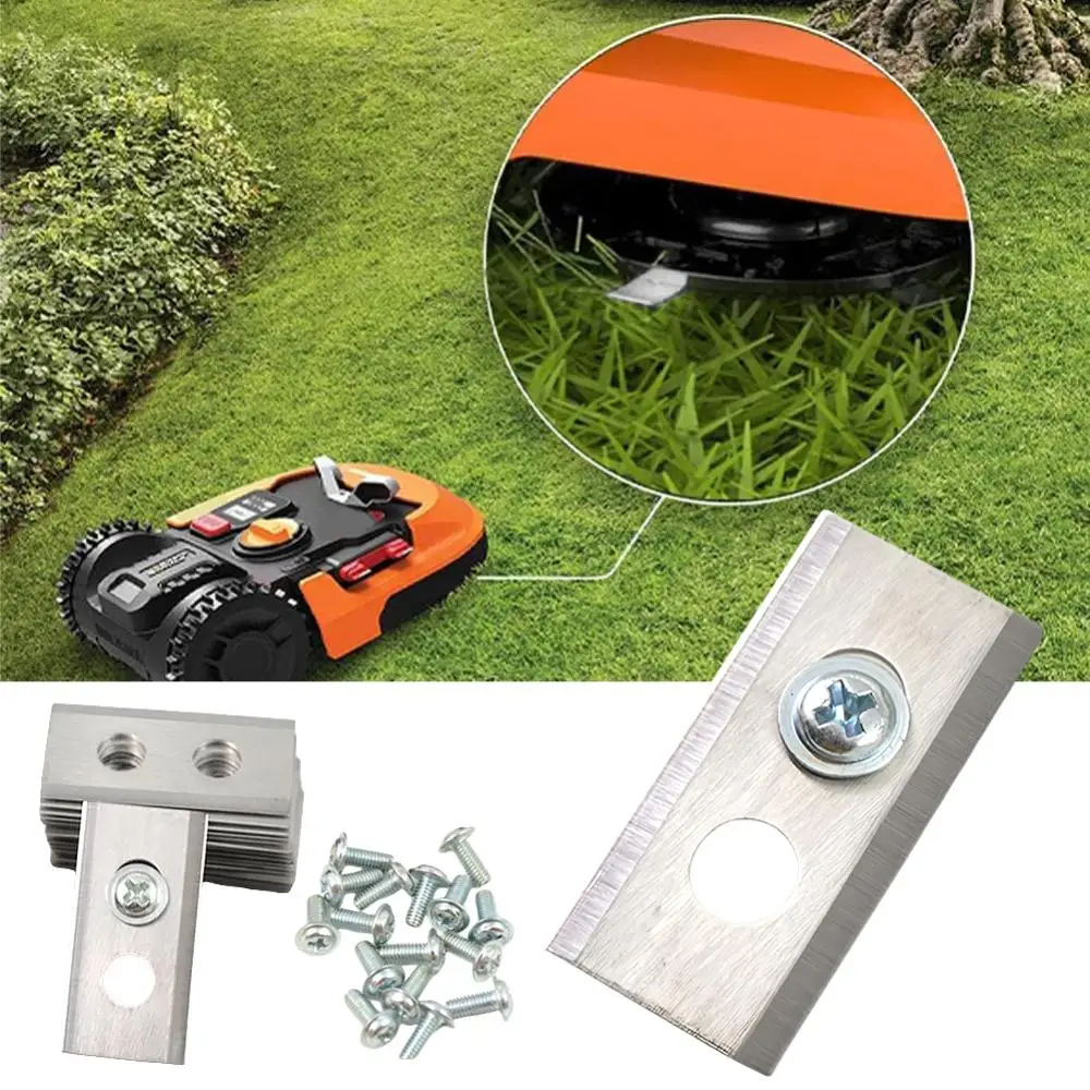 30Pcs Lawn Mower Blades 0.6MM Thick Double Hole Mower Blades Wear Resist Stainless Steel Mower Blade Set Lawn Mower Supplies
30Pcs Lawn Mower Blades 0.6MM Thick Double Hole Mower Blades Wear Resist Stainless Steel Mower Blade Set Lawn Mower Supplies