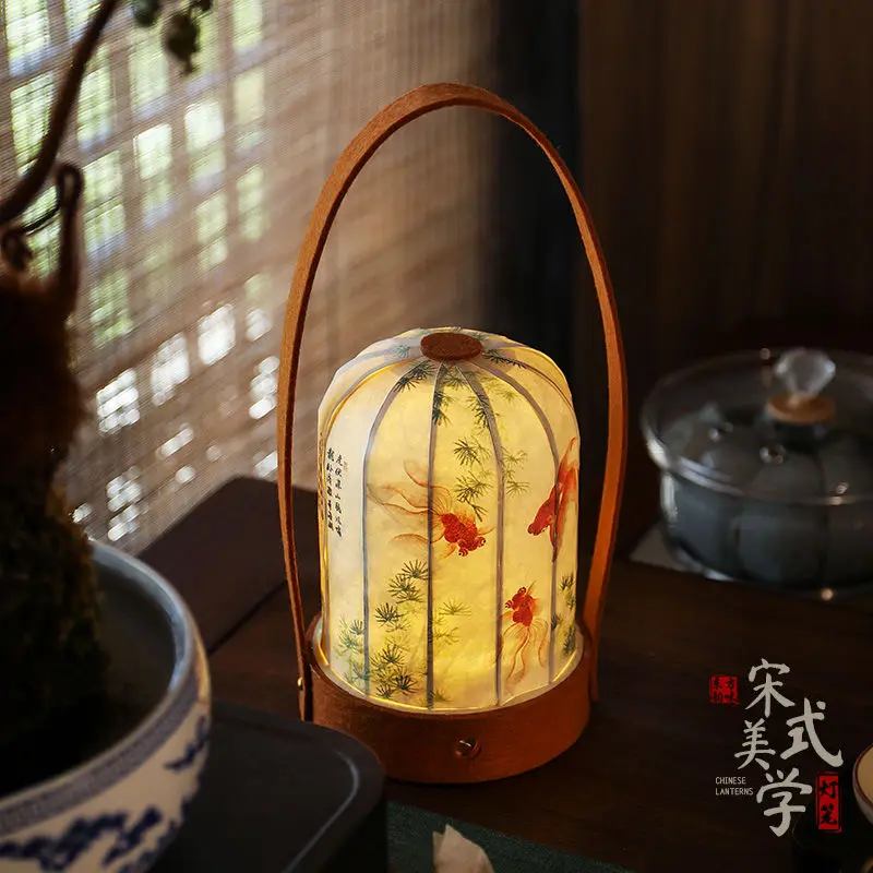 Mid-Autumn Festival decorative pendant antique paper lantern pendant charging touch portable lantern atmosphere desk lamp
Mid-Autumn Festival decorative pendant antique paper lantern pendant charging touch portable lantern atmosphere desk lamp