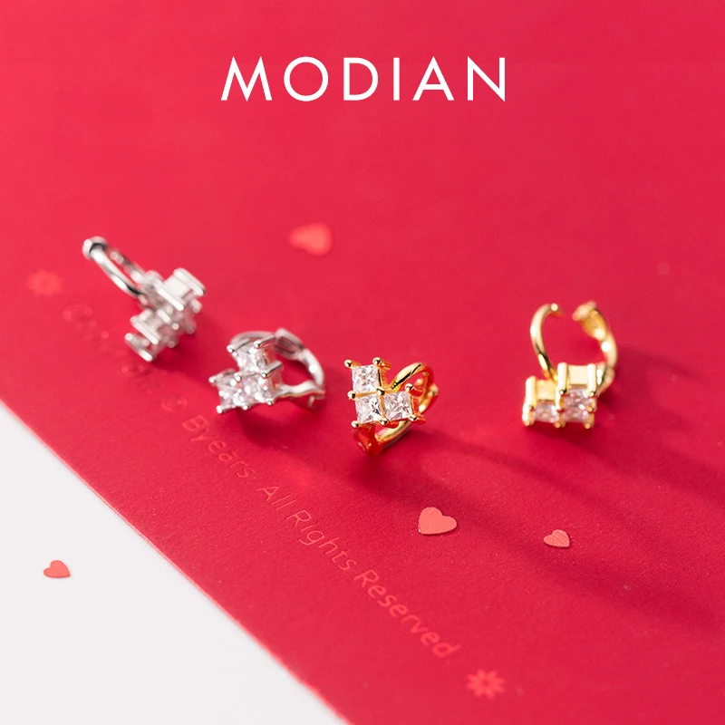 MODIAN Authentic 925 Sterling Silver Shining AAA Zircon Irregular Hearts Hoop Earring for Women Fine Jewelry Valentine's Gift
MODIAN Authentic 925 Sterling Silver Shining AAA Zircon Irregular Hearts Hoop Earring for Women Fine Jewelry Valentine's Gift