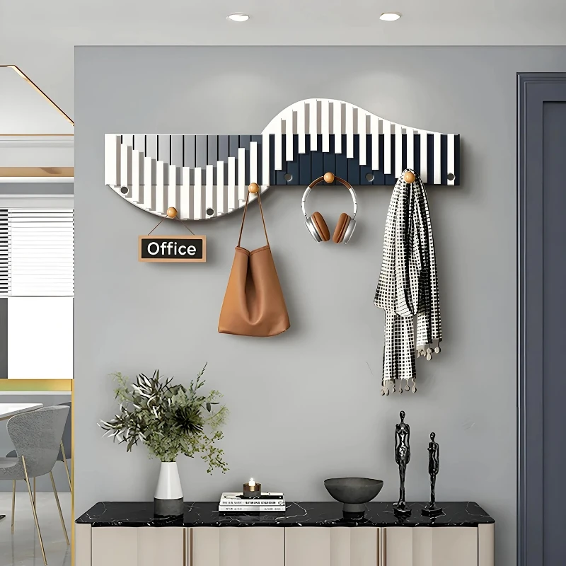 Wall Mounted Coat Hooks - Decorative Shelf Key Holder, Space Saving Organizer for Entry Hall & Bedroom, Modern Wood Hanger
Wall Mounted Coat Hooks - Decorative Shelf Key Holder, Space Saving Organizer for Entry Hall & Bedroom, Modern Wood Hanger