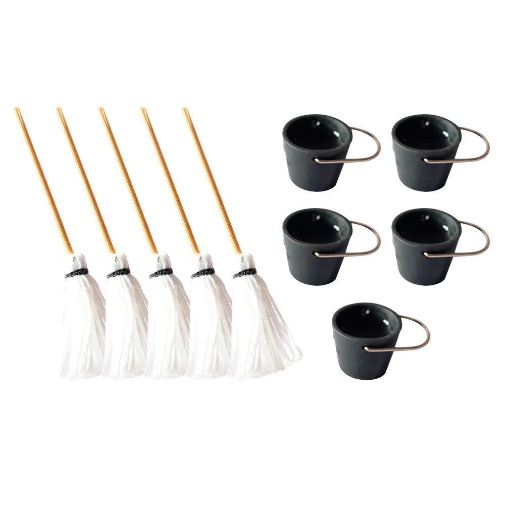 5 Sets Dollhouse Bucket Mop Tiny Furniture Model Miniature Scene Accessory Photo Props Iron Resin Models Mops Child Small
5 Sets Dollhouse Bucket Mop Tiny Furniture Model Miniature Scene Accessory Photo Props Iron Resin Models Mops Child Small