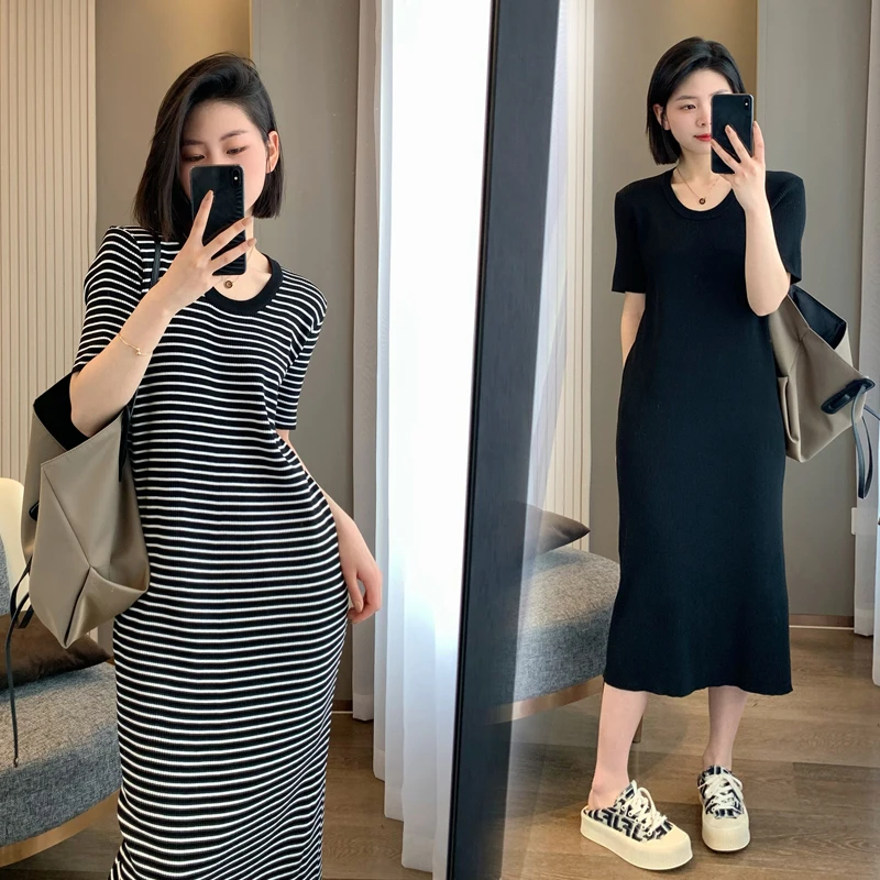 Summer Maternity Dress Elegant Sweet Loose Clothes For Pregnant Women Boat Neck Short Sleeve Dresses Pregnancy Fashion Clothing
Summer Maternity Dress Elegant Sweet Loose Clothes For Pregnant Women Boat Neck Short Sleeve Dresses Pregnancy Fashion Clothing