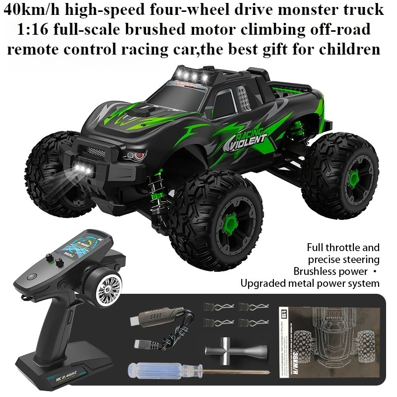 Kawaii Toy Car Funny Gift-40km/h High-speed 4WD Rc Truck,Remote Control Car,1:16 Full-scale Brush Off-road Rc Cars,Toys for Boys 
Kawaii Toy Car Funny Gift-40km/h High-speed 4WD Rc Truck,Remote Control Car,1:16 Full-scale Brush Off-road Rc Cars,Toys for Boys