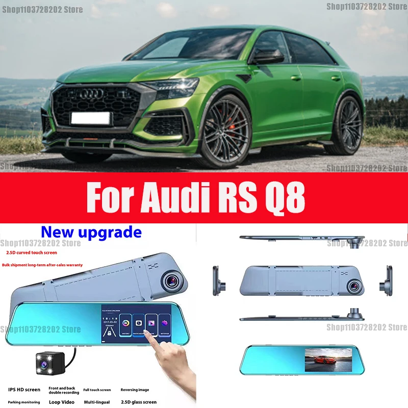 For Audi RS Q8 Camera Car Touch Screen Video Recorder Rearview mirror Dash Cam Front and Rear Camera Mirror DVR
For Audi RS Q8 Camera Car Touch Screen Video Recorder Rearview mirror Dash Cam Front and Rear Camera Mirror DVR