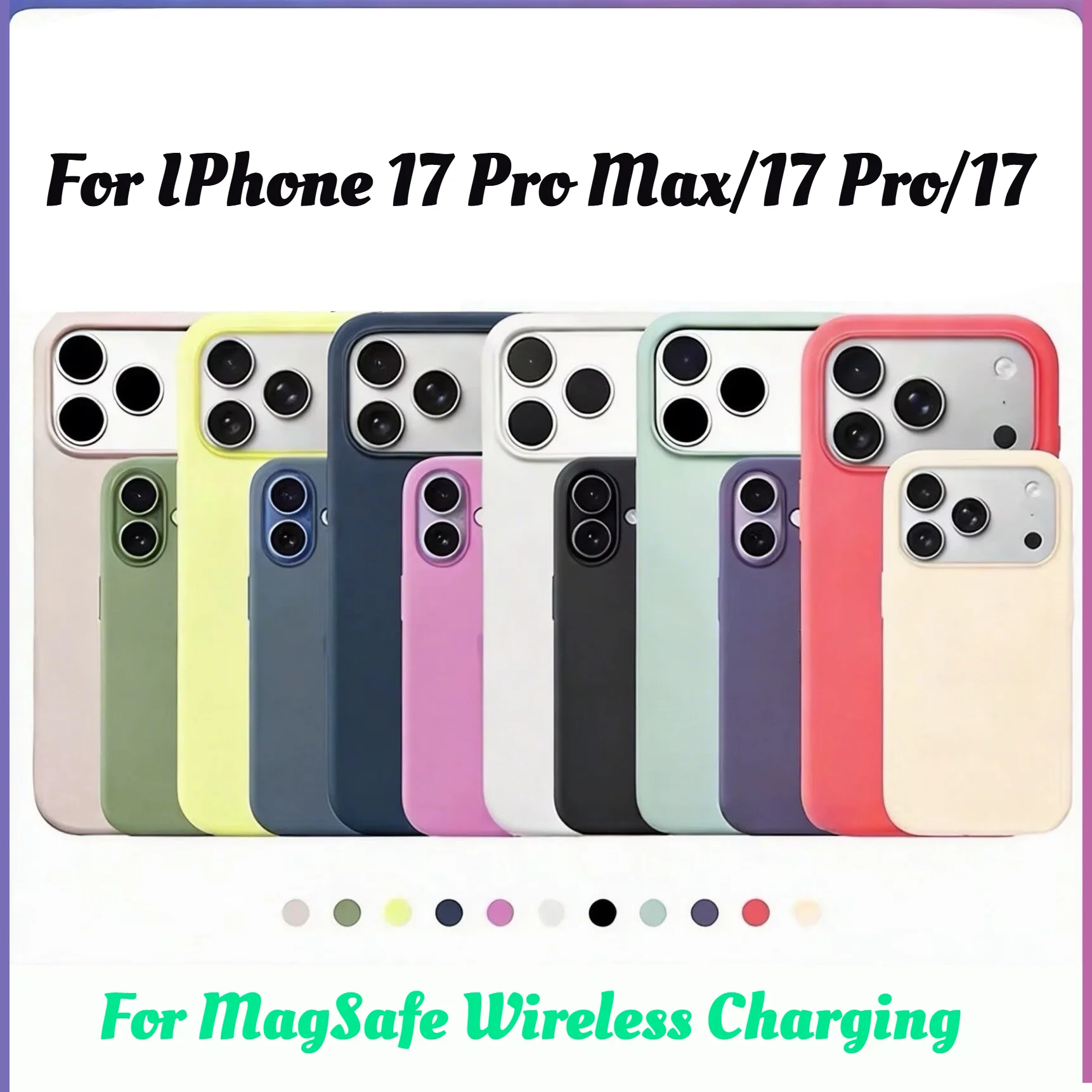 1:1 Original Skin-friendly Touch Liquid Silicone Soft Case For IPhone 17 Pro Max 17 For Magsafe Charge Animation AI Button Cover
1:1 Original Skin-friendly Touch Liquid Silicone Soft Case For IPhone 17 Pro Max 17 For Magsafe Charge Animation AI Button Cover