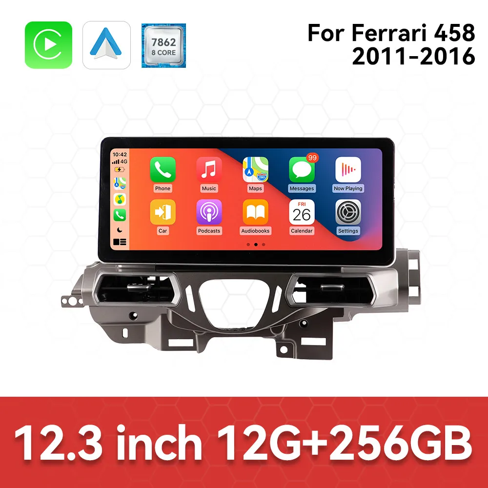 For Ferrari 458 2011~2016 Touch Screen Android 14 Auto Multimedia Car Radio Car GPS Navigation Audio Stereo Head Unit Carplay
For Ferrari 458 2011~2016 Touch Screen Android 14 Auto Multimedia Car Radio Car GPS Navigation Audio Stereo Head Unit Carplay