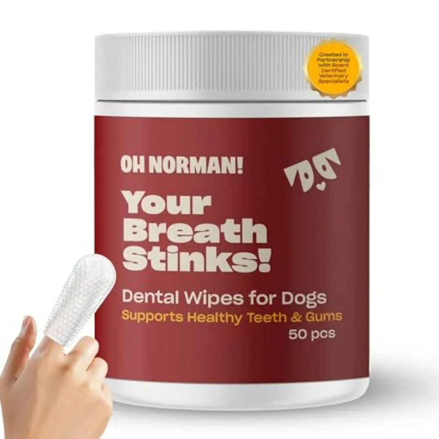 Dog Dental Wipes - Vet-Approved Pet Dental Finger Wipes for Oral Hygiene and Fresh Breath - Alternative to Finger Toothbrush fo
Dog Dental Wipes - Vet-Approved Pet Dental Finger Wipes for Oral Hygiene and Fresh Breath - Alternative to Finger Toothbrush fo