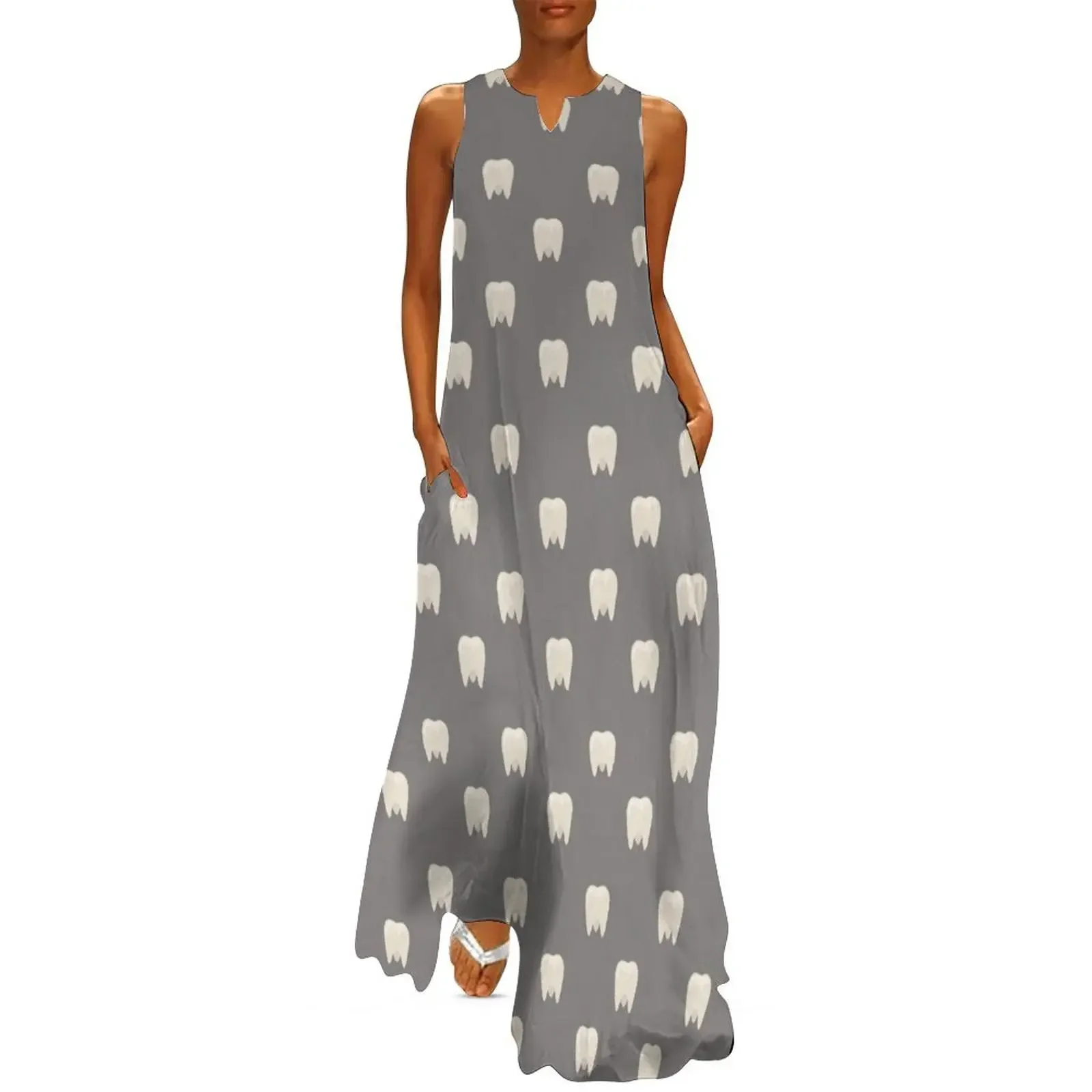 Tooth Pattern Teeth Dentist Dental Hygienist Dental Long Dress long sleeve dress purple dress summer dresses ladies 2025
Tooth Pattern Teeth Dentist Dental Hygienist Dental Long Dress long sleeve dress purple dress summer dresses ladies 2025
