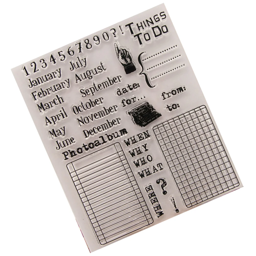 Silicone Stamps Clear Transparent for Scrapbooking Photo Album Cards Invitations Notebooks Craft Projects High Quality TPR
Silicone Stamps Clear Transparent for Scrapbooking Photo Album Cards Invitations Notebooks Craft Projects High Quality TPR