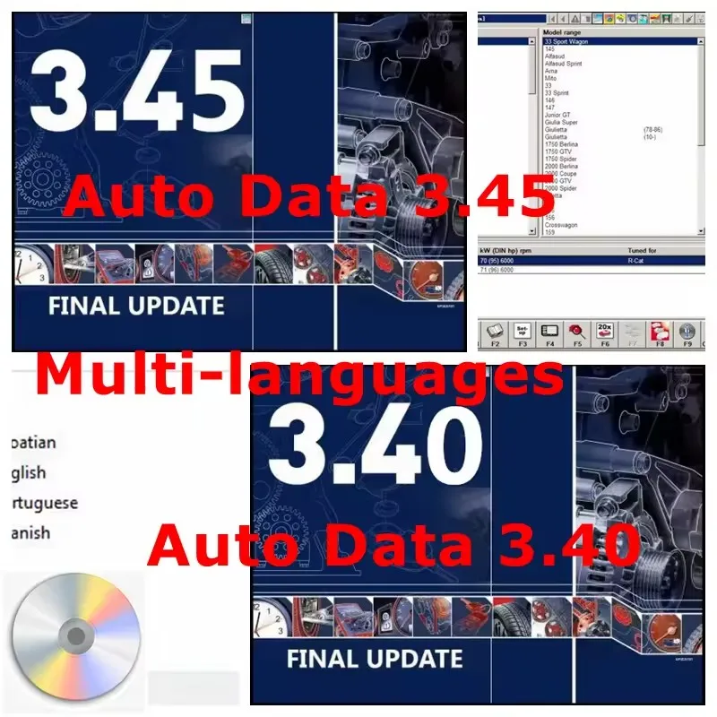 2026 Hot Sale AUTO DATA 3.45 Wiring Diagrams Data Install Video AutoData 3.40 Multi-languages CD USB Drive Auto Repair Software
2026 Hot Sale AUTO DATA 3.45 Wiring Diagrams Data Install Video AutoData 3.40 Multi-languages CD USB Drive Auto Repair Software