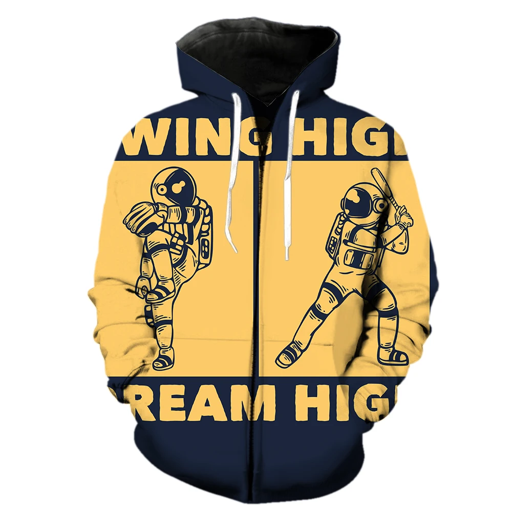 Cartoon Astronaut Men's Zipper Hoodie Teens Unisex 3D Print Hip Hop Fashion Long Sleeve Casual Streetwear Funny Spring Cool Tops
Cartoon Astronaut Men's Zipper Hoodie Teens Unisex 3D Print Hip Hop Fashion Long Sleeve Casual Streetwear Funny Spring Cool Tops