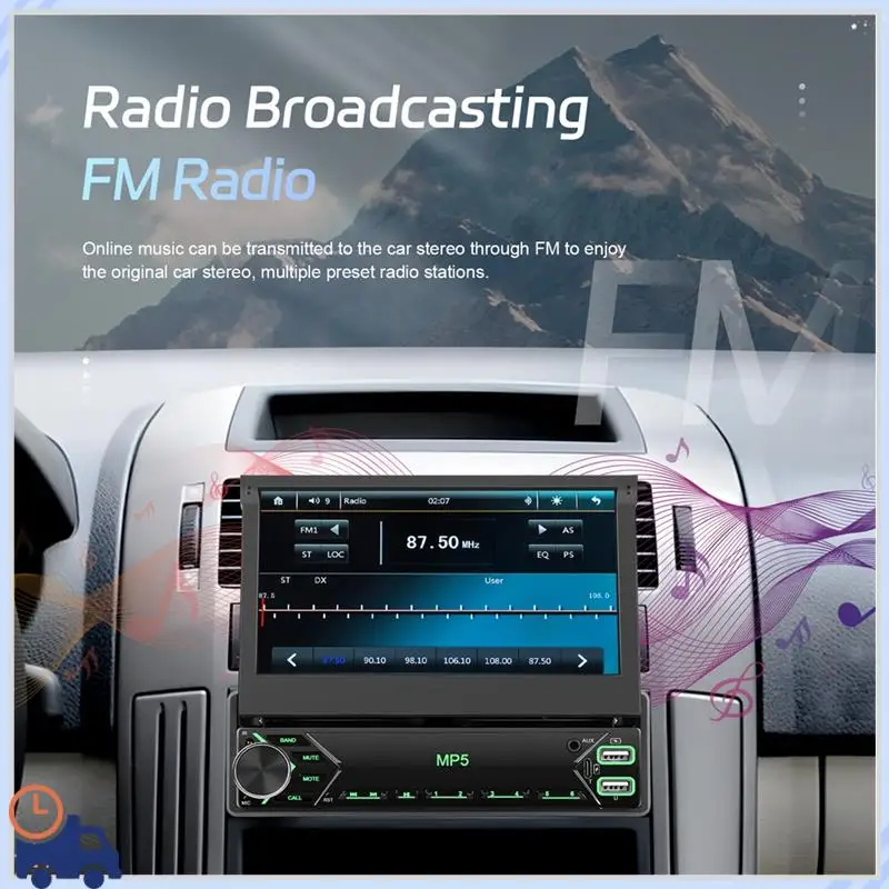 Durable 1 Din Touchscreen Car Stereo 7 Inch Flip Out Screen Car Radio Bluetooth FM Radio Mirror Link Car Audio With USB/AUX
Durable 1 Din Touchscreen Car Stereo 7 Inch Flip Out Screen Car Radio Bluetooth FM Radio Mirror Link Car Audio With USB/AUX