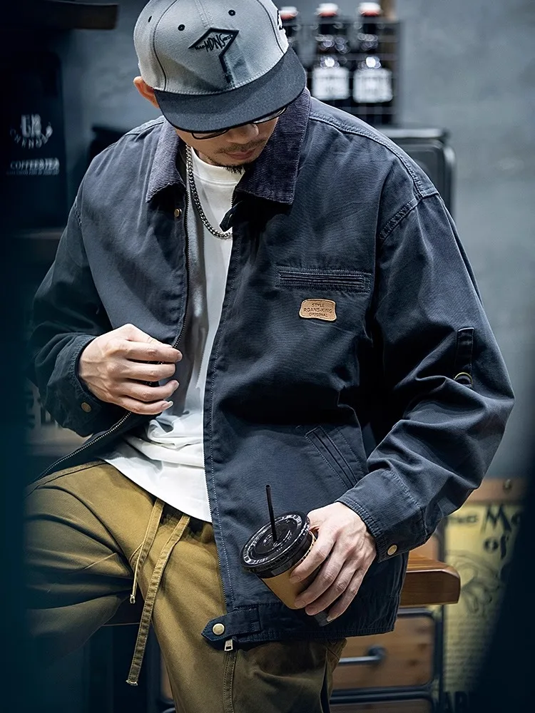 Мужская повседневная куртка свободного кроя из чистого хлопка для весны и осени, большие размеры, с отложным воротником, удобная, дышащая верхняя одежда
Мужская повседневная куртка свободного кроя из чистого хлопка для весны и осени, большие размеры, с отложным воротником, удобная, дышащая верхняя одежда