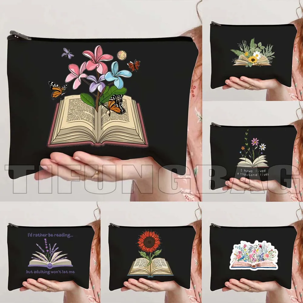 Butterflies Flowers Growing From Book Floral Open Book Aesthetic Books Lover Gifts Canvas Cosmetic Makeup Toilet Bag Case Pouch
Butterflies Flowers Growing From Book Floral Open Book Aesthetic Books Lover Gifts Canvas Cosmetic Makeup Toilet Bag Case Pouch
