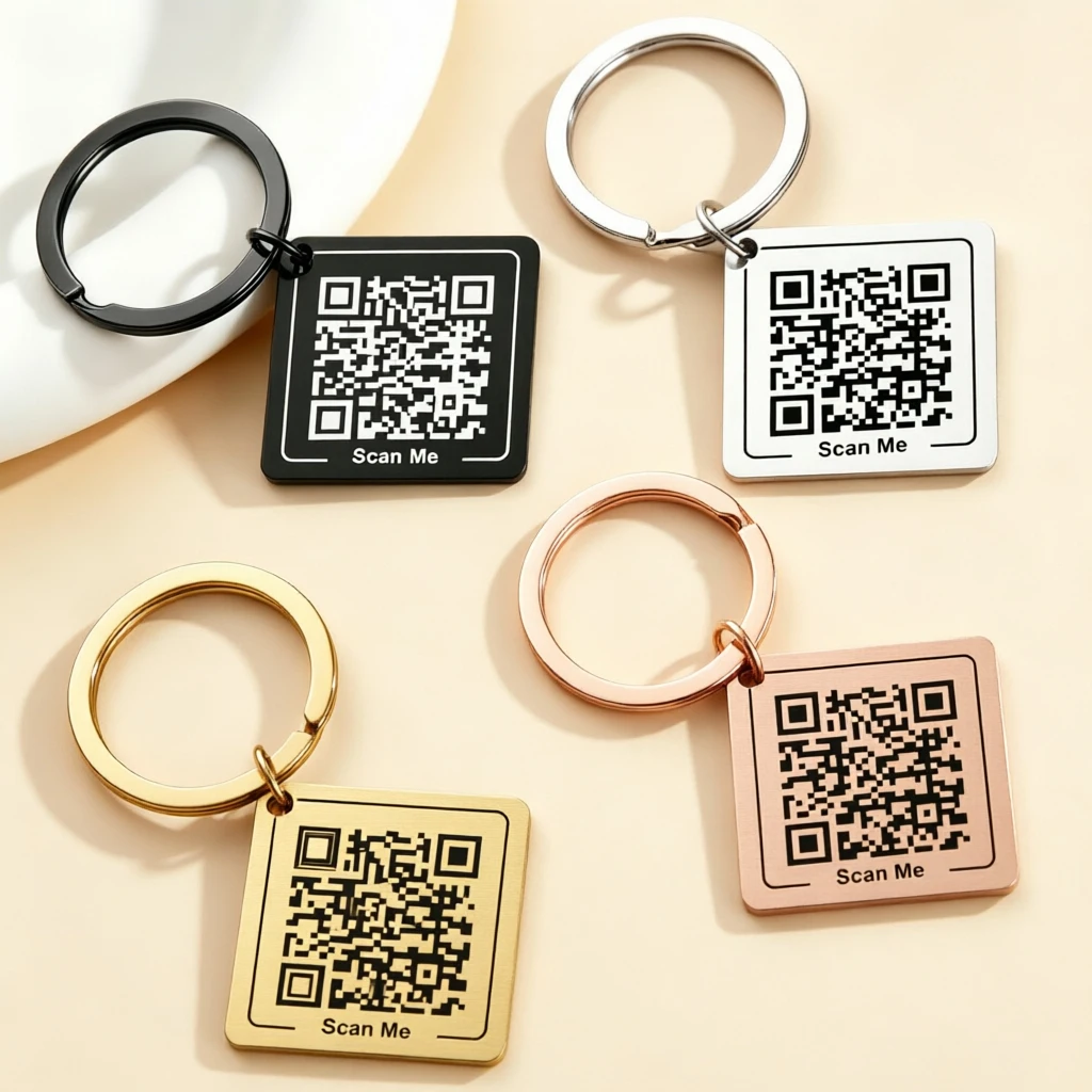 Customized QR Code Keychain Personalized Contact & Corporate Business Profile for Party Wedding Stainless Steel Metal Gift
Customized QR Code Keychain Personalized Contact & Corporate Business Profile for Party Wedding Stainless Steel Metal Gift