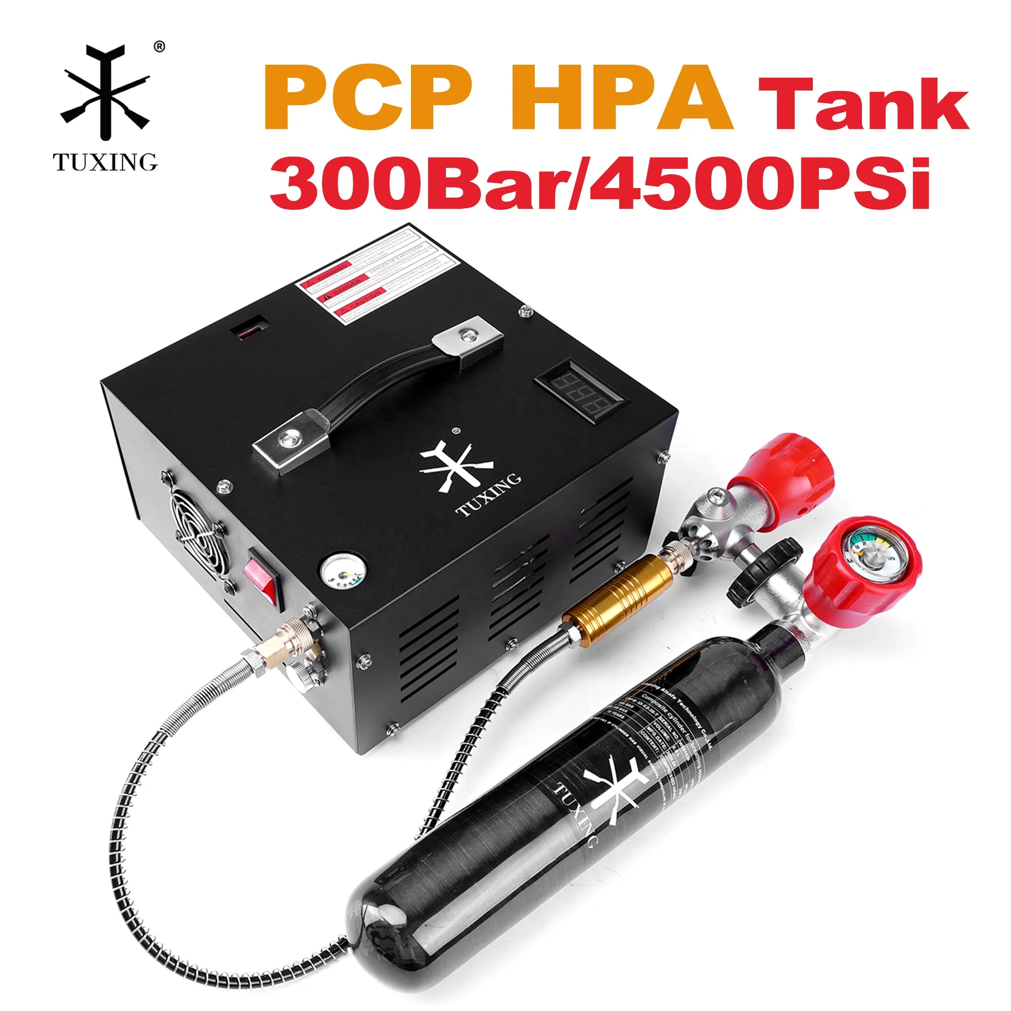 CE OEM Customized Built-In 220V/110V 12V 4500psi/300bar /30Mpa DC Convenient Paintball Game Hunting PCP Air Compressor
CE OEM Customized Built-In 220V/110V 12V 4500psi/300bar /30Mpa DC Convenient Paintball Game Hunting PCP Air Compressor
