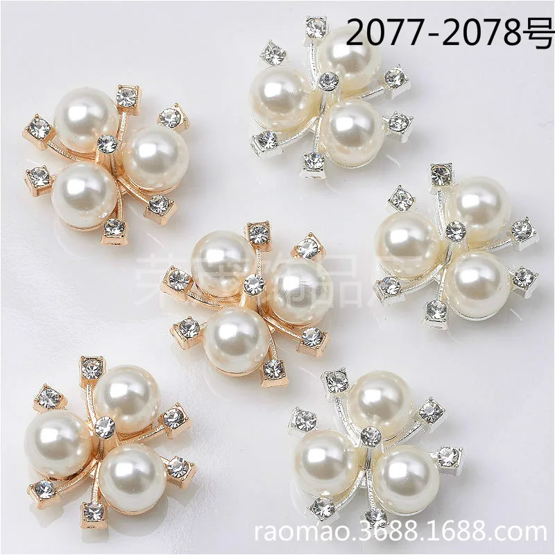 100Pcs sets new pearl flower plate crystal buckle DIY bridal headgear shoes and clothing bag jewelry material spot accessories
100Pcs sets new pearl flower plate crystal buckle DIY bridal headgear shoes and clothing bag jewelry material spot accessories