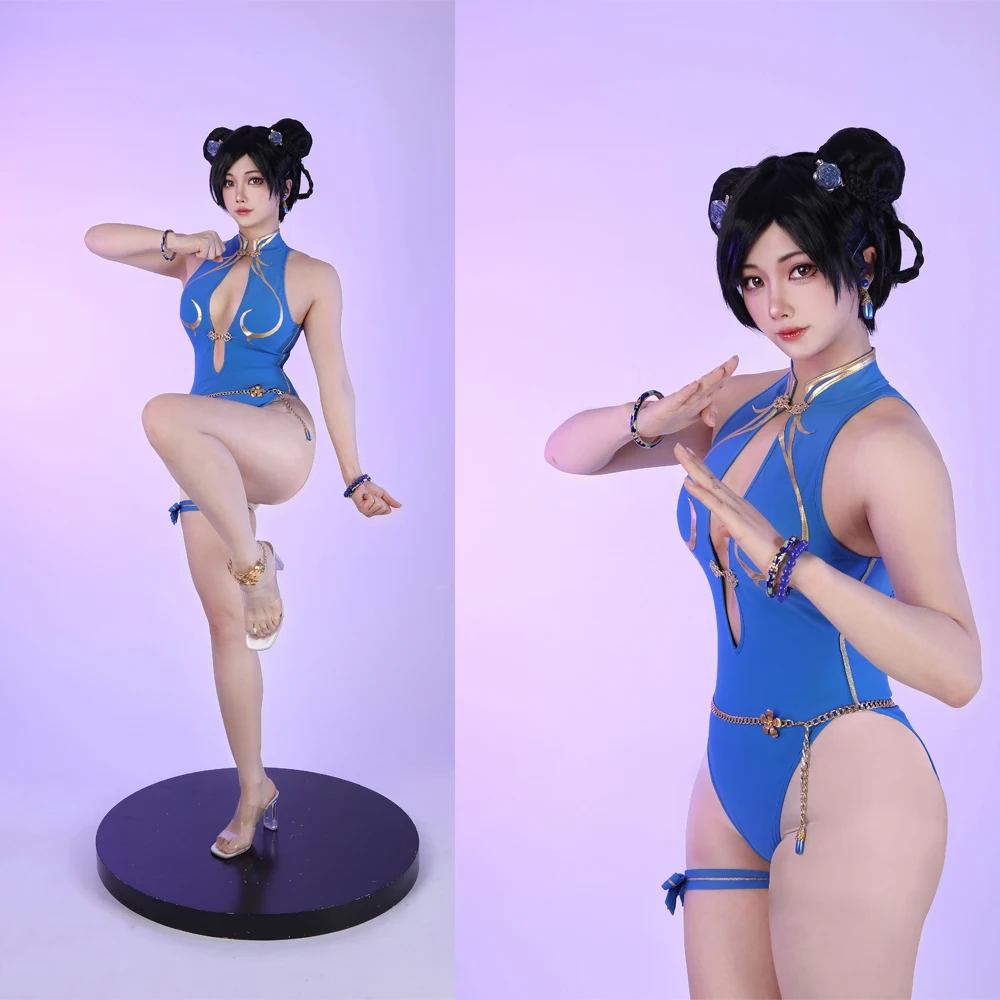 Высокое качество игры Chun Li костюмы для косплея синий комбинезон платья женские сексуальные боди головные уборы Хэллоуин карнавальная одежда для вечеринок
Высокое качество игры Chun Li костюмы для косплея синий комбинезон платья женские сексуальные боди головные уборы Хэллоуин карнавальная одежда для вечеринок