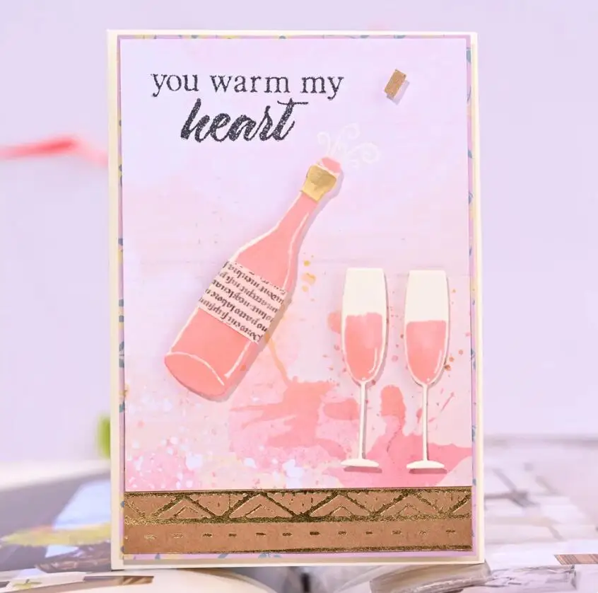 The Wine Bottle metal cutting dies Scrapbooking decoration paper craft knife mould blade punch template Embossing stencils 1PCS
The Wine Bottle metal cutting dies Scrapbooking decoration paper craft knife mould blade punch template Embossing stencils 1PCS