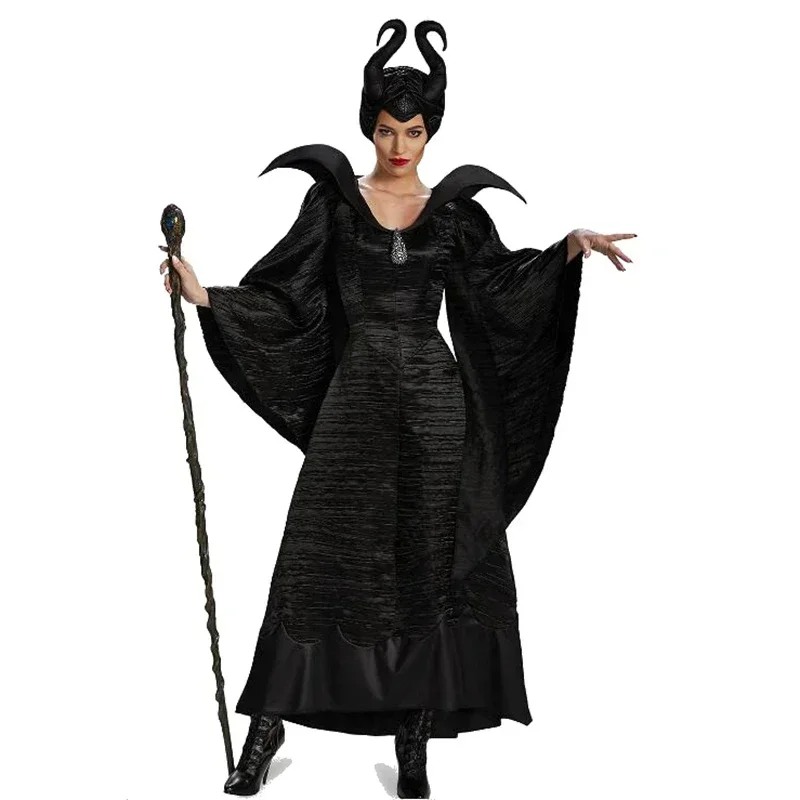Black Sexy Witch Costume Evil Magic Woman Wicked Halloween Robes Fashionable Female Clothing for Halloween
Black Sexy Witch Costume Evil Magic Woman Wicked Halloween Robes Fashionable Female Clothing for Halloween