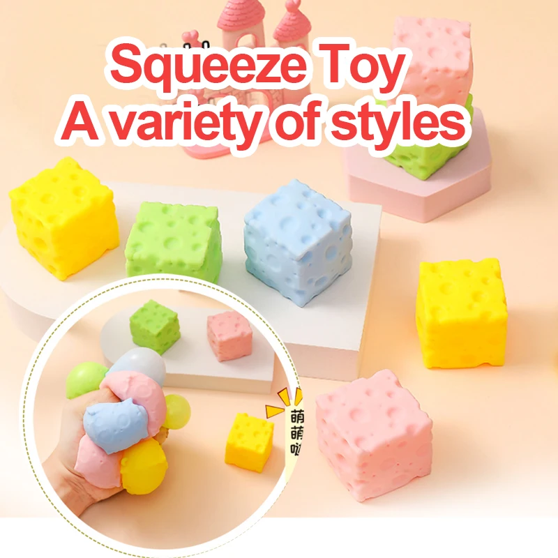 Anti-Stress Toys Multi-colored Square Cheese Squeeze Fidget Slow Rebound Toys Funny For Kids Adults Gift 2pcs J215
Anti-Stress Toys Multi-colored Square Cheese Squeeze Fidget Slow Rebound Toys Funny For Kids Adults Gift 2pcs J215