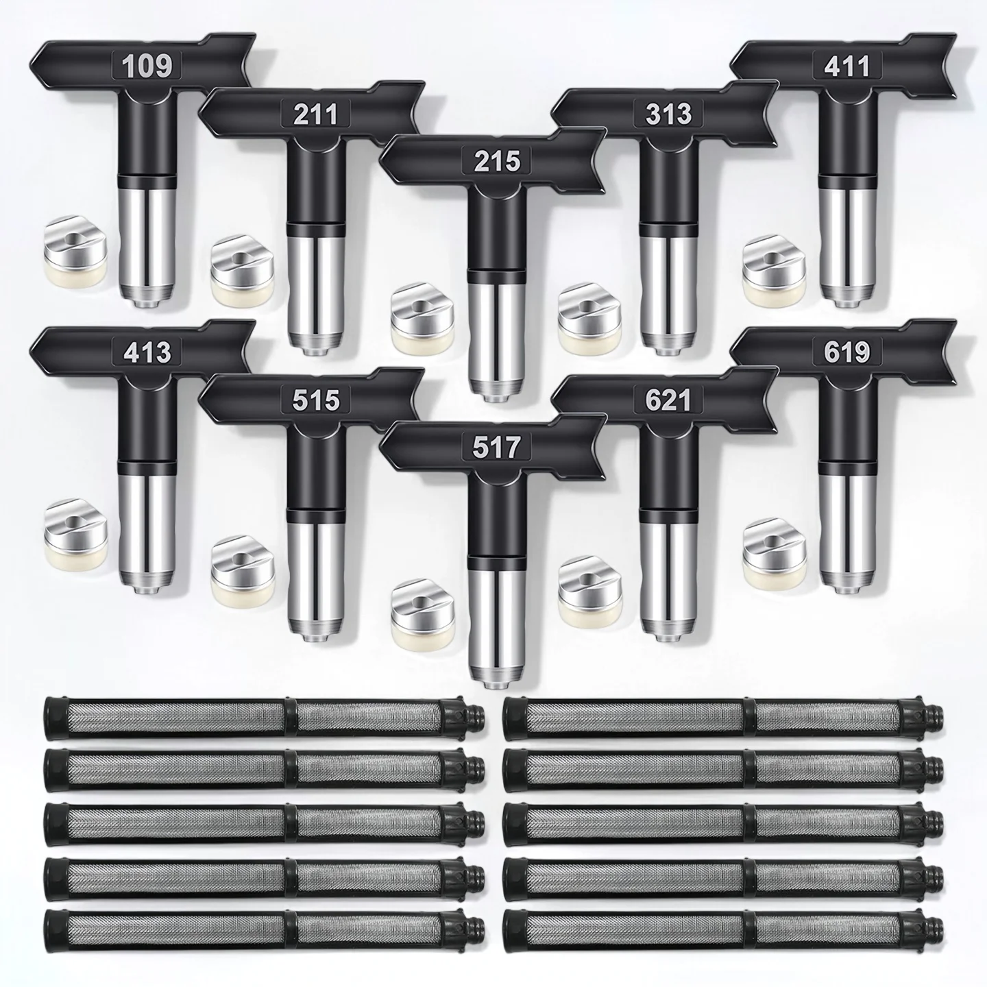 Multi Size Airless Spray Tip Set High Pressure Paint Sprayer Nozzles Sealing Gaskets Gun Filter Maintenance Parts
Multi Size Airless Spray Tip Set High Pressure Paint Sprayer Nozzles Sealing Gaskets Gun Filter Maintenance Parts