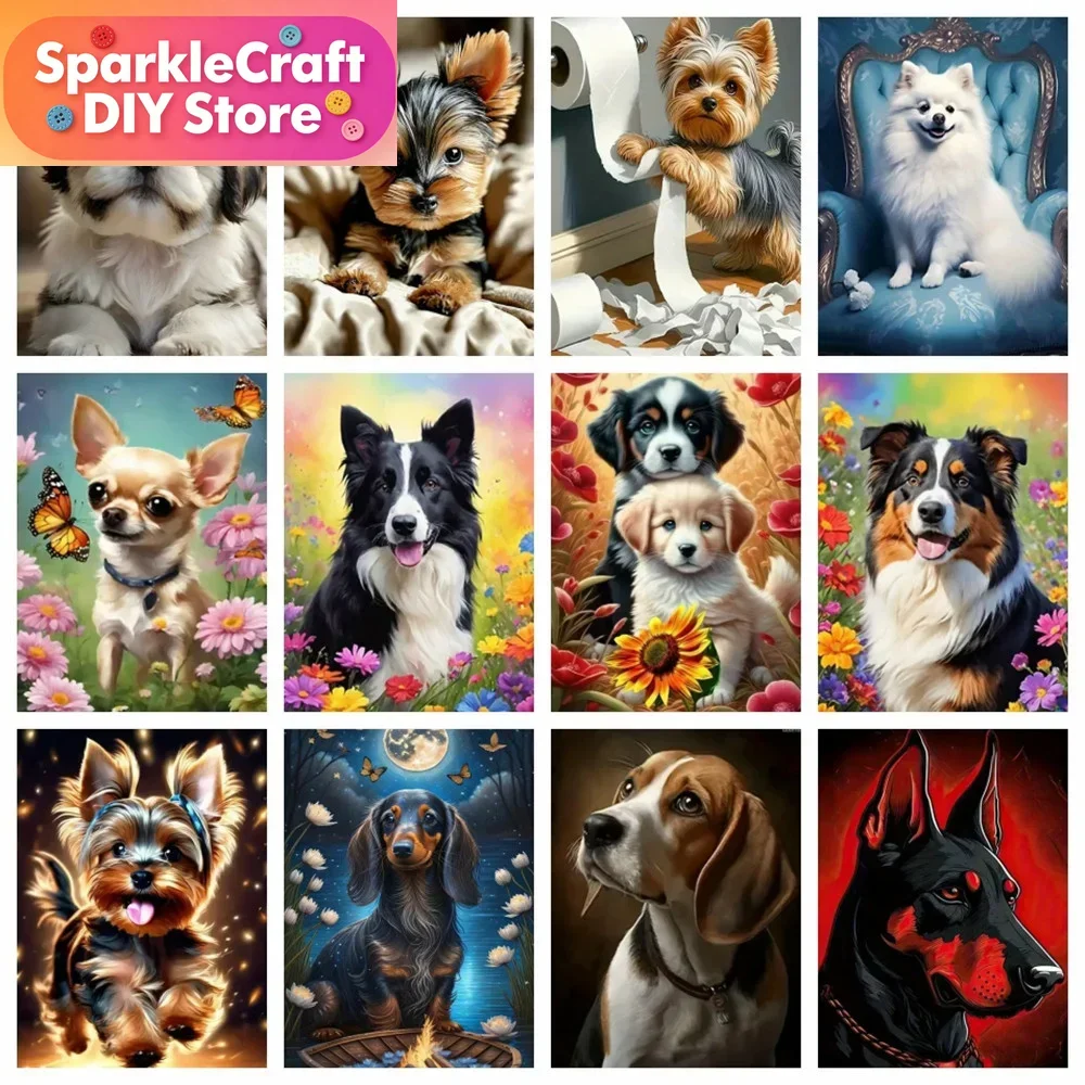 1pc frameless Diamond Art Painting Dog Animal 30X40cm Full Round Drill Picture Of Rhinestones Embroidery Wall Decor Cross Stitc
1pc frameless Diamond Art Painting Dog Animal 30X40cm Full Round Drill Picture Of Rhinestones Embroidery Wall Decor Cross Stitc