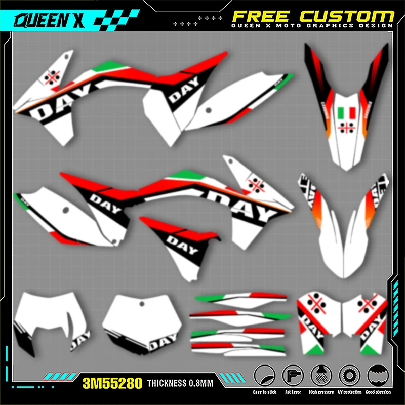 Наклейки с графикой мотоцикла QUEEN X MOTO MX для KTM SX SXF 2011 2012 EXC XCW 2012 2013, аксессуары для мотокросса 005
Наклейки с графикой мотоцикла QUEEN X MOTO MX для KTM SX SXF 2011 2012 EXC XCW 2012 2013, аксессуары для мотокросса 005