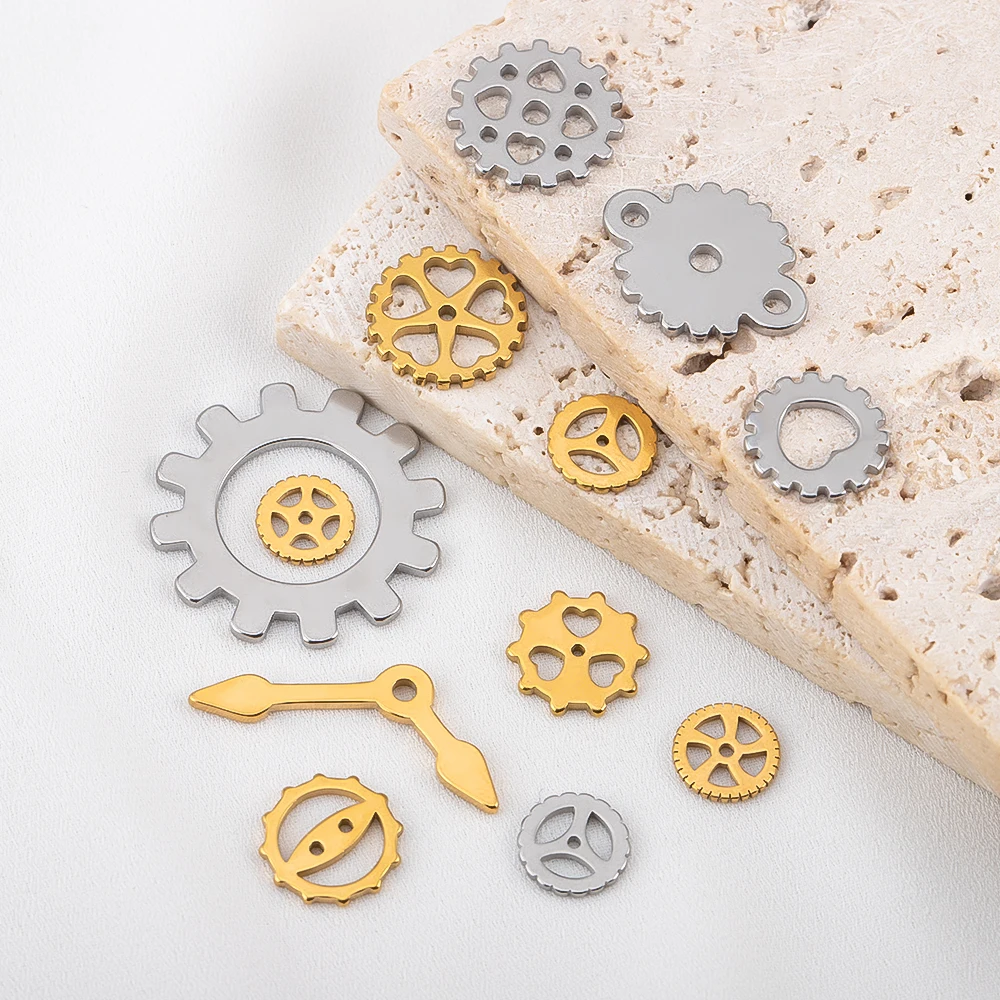 15pcs Steampunk Style 304 Stainless Steel Gear Pointer Pendant For DIY Jewelry Making Supplies Clothing Decoration Accessories
15pcs Steampunk Style 304 Stainless Steel Gear Pointer Pendant For DIY Jewelry Making Supplies Clothing Decoration Accessories