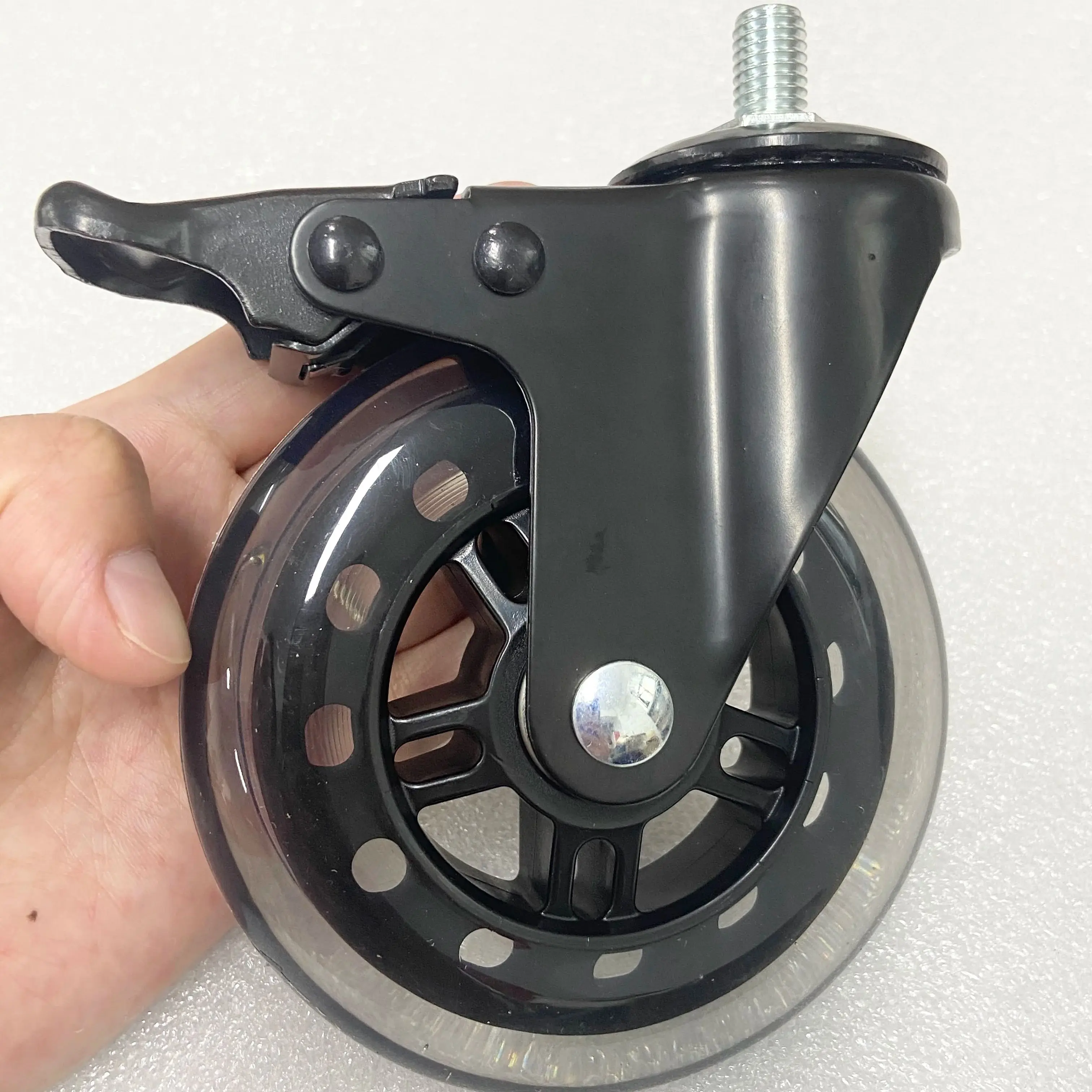 5 Pcs 4 Inch PU Ice Wheel with Brake - Universal M10 Screw Roller for Scooter & Inline Skates, Quiet Caster
5 Pcs 4 Inch PU Ice Wheel with Brake - Universal M10 Screw Roller for Scooter & Inline Skates, Quiet Caster