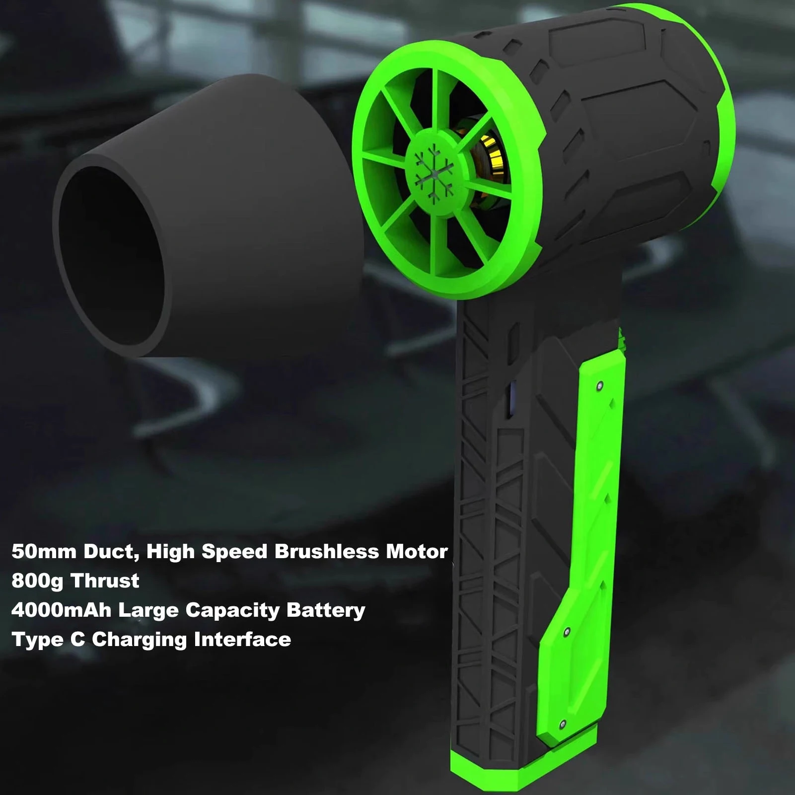 Electric Air Blower 4000mAh Battery Portable Dry Blower High Speed Bearing 12.6V 40A Brushless Motor for Snow and Dust Removal
Electric Air Blower 4000mAh Battery Portable Dry Blower High Speed Bearing 12.6V 40A Brushless Motor for Snow and Dust Removal