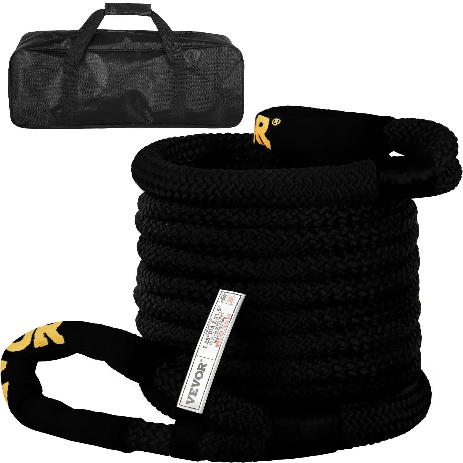 1-1/4" x 31.5' Kinetic Recovery & Tow Rope, 52,300 lbs, Heavy Duty Nylon Double Braided Kinetic Energy Rope
1-1/4" x 31.5' Kinetic Recovery & Tow Rope, 52,300 lbs, Heavy Duty Nylon Double Braided Kinetic Energy Rope