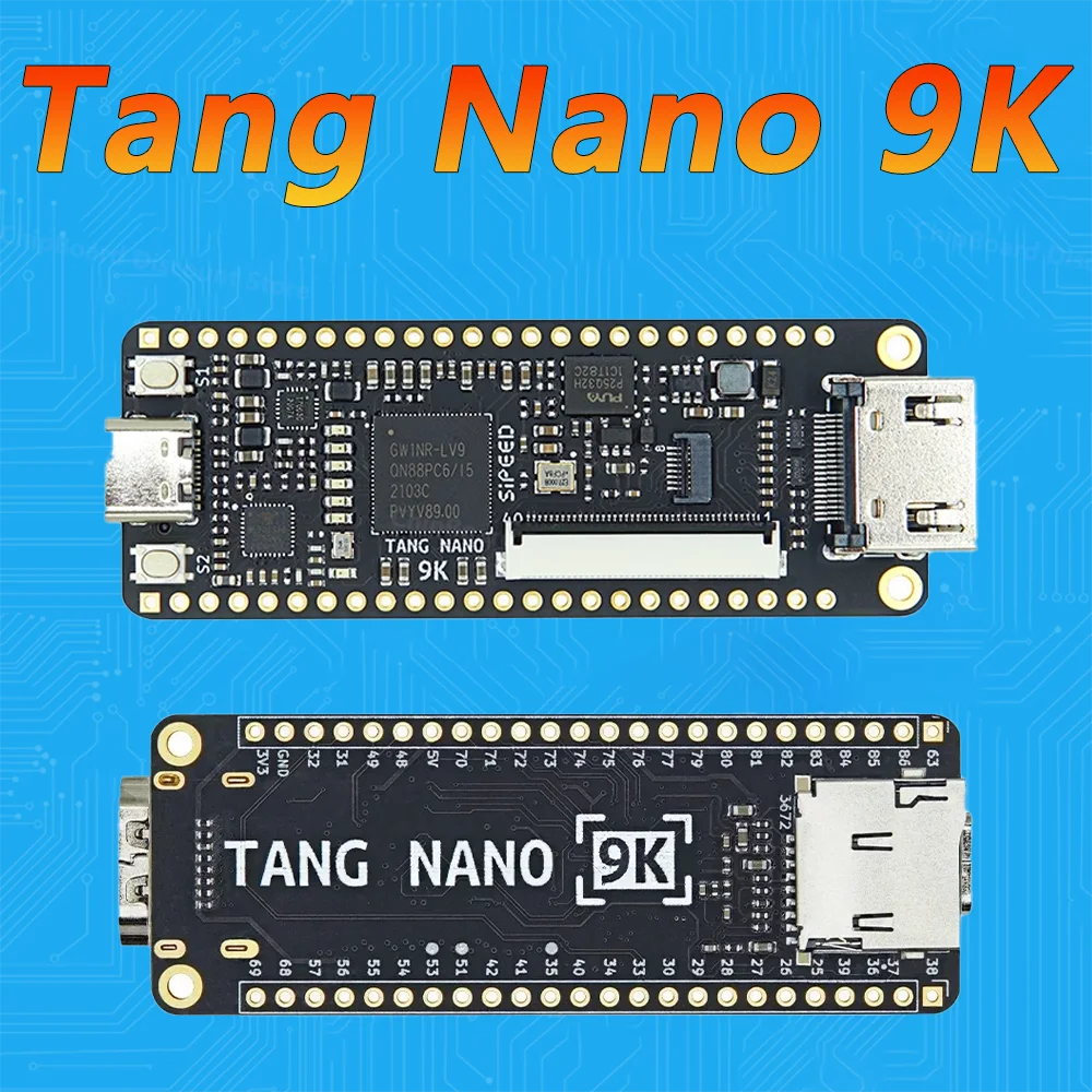 Tang Nano 9K FPGA Development Board GOWIN GW1NR-9 RISC-V HDMI
Tang Nano 9K FPGA Development Board GOWIN GW1NR-9 RISC-V HDMI