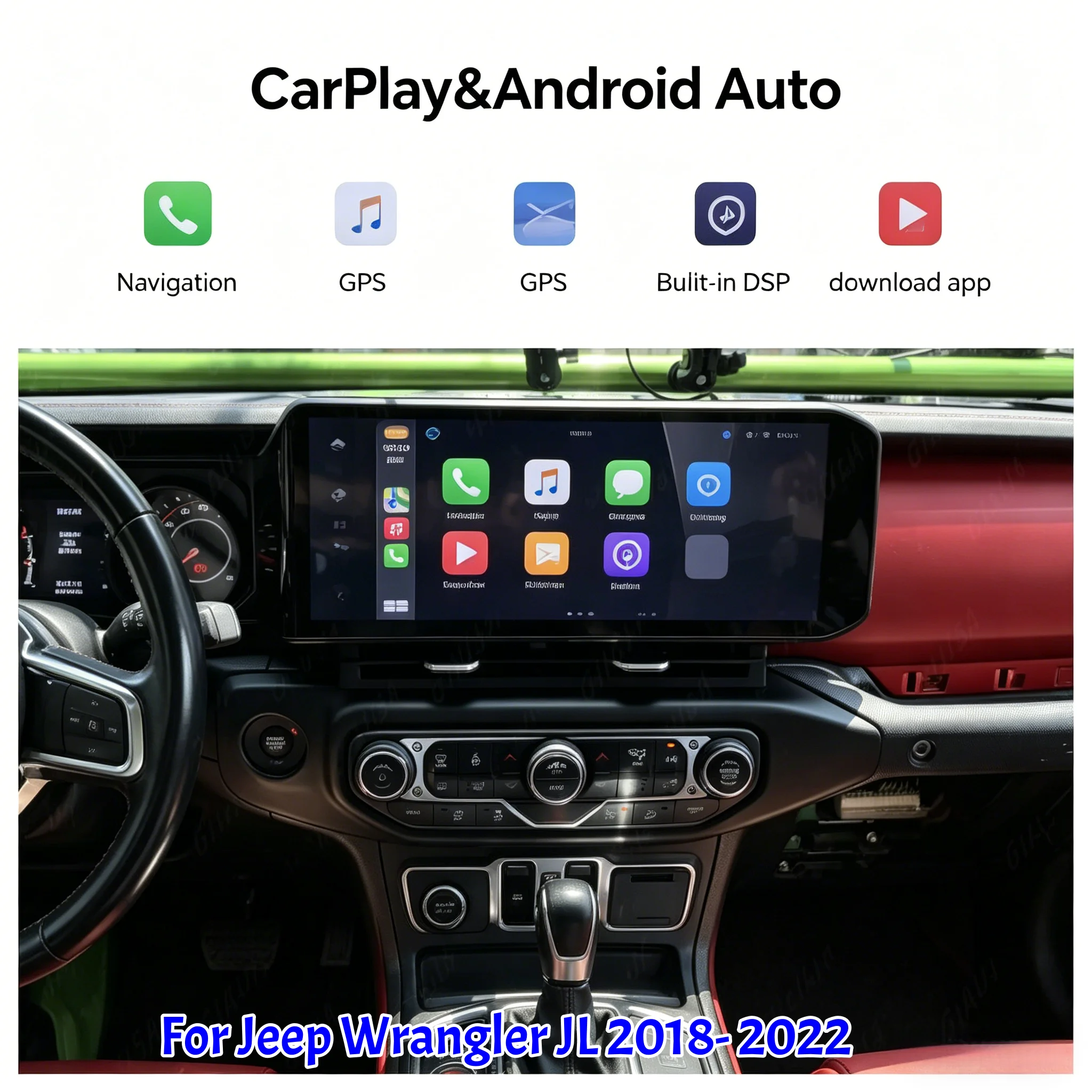 15" Autoradio For JEEP Wrangler 2018-2021 Gladiator Car Radio Multimedia Video Player GPS Navigation wireless Carplay Head Unit
15" Autoradio For JEEP Wrangler 2018-2021 Gladiator Car Radio Multimedia Video Player GPS Navigation wireless Carplay Head Unit