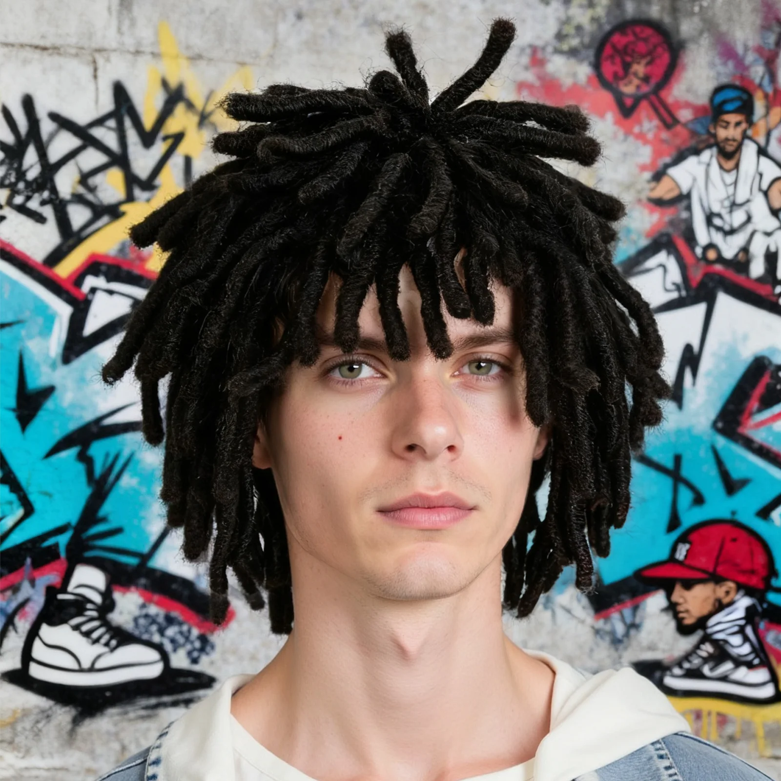 Синтетический мужской черный короткий парик с дредами — стильная и аутентичная текстурированная прическа Locs для моды, косплея или повседневной носки
Синтетический мужской черный короткий парик с дредами — стильная и аутентичная текстурированная прическа Locs для моды, косплея или повседневной носки