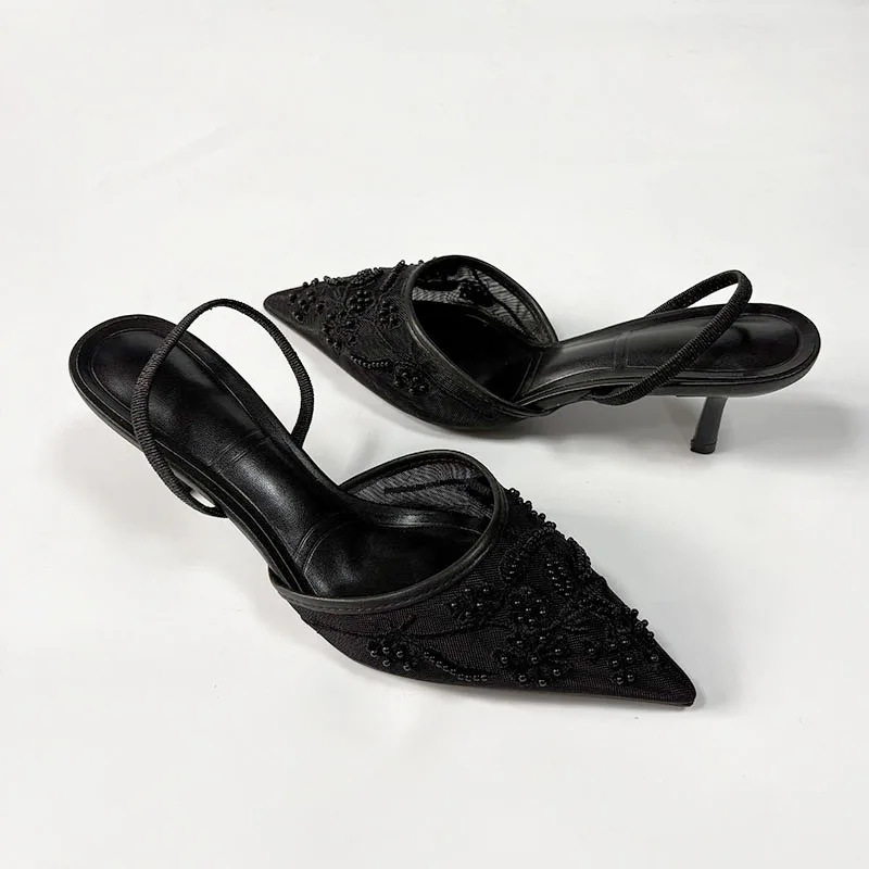 Fashion Pointed Toe Women High Heels Sexy Lady Mules Sandal Pumps Woman Designer Mesh Stiletto Heels Sandals Slip On Shoes
Fashion Pointed Toe Women High Heels Sexy Lady Mules Sandal Pumps Woman Designer Mesh Stiletto Heels Sandals Slip On Shoes