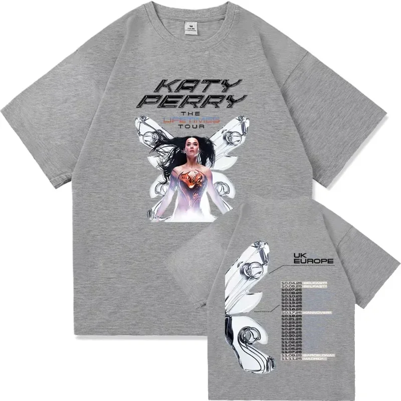 Футболка с принтом Katy Perry The Lifetimes Tour, мужская и женская винтажная эстетичная хлопковая футболка большого размера высокого качества, уличная одежда
Футболка с принтом Katy Perry The Lifetimes Tour, мужская и женская винтажная эстетичная хлопковая футболка большого размера высокого качества, уличная одежда