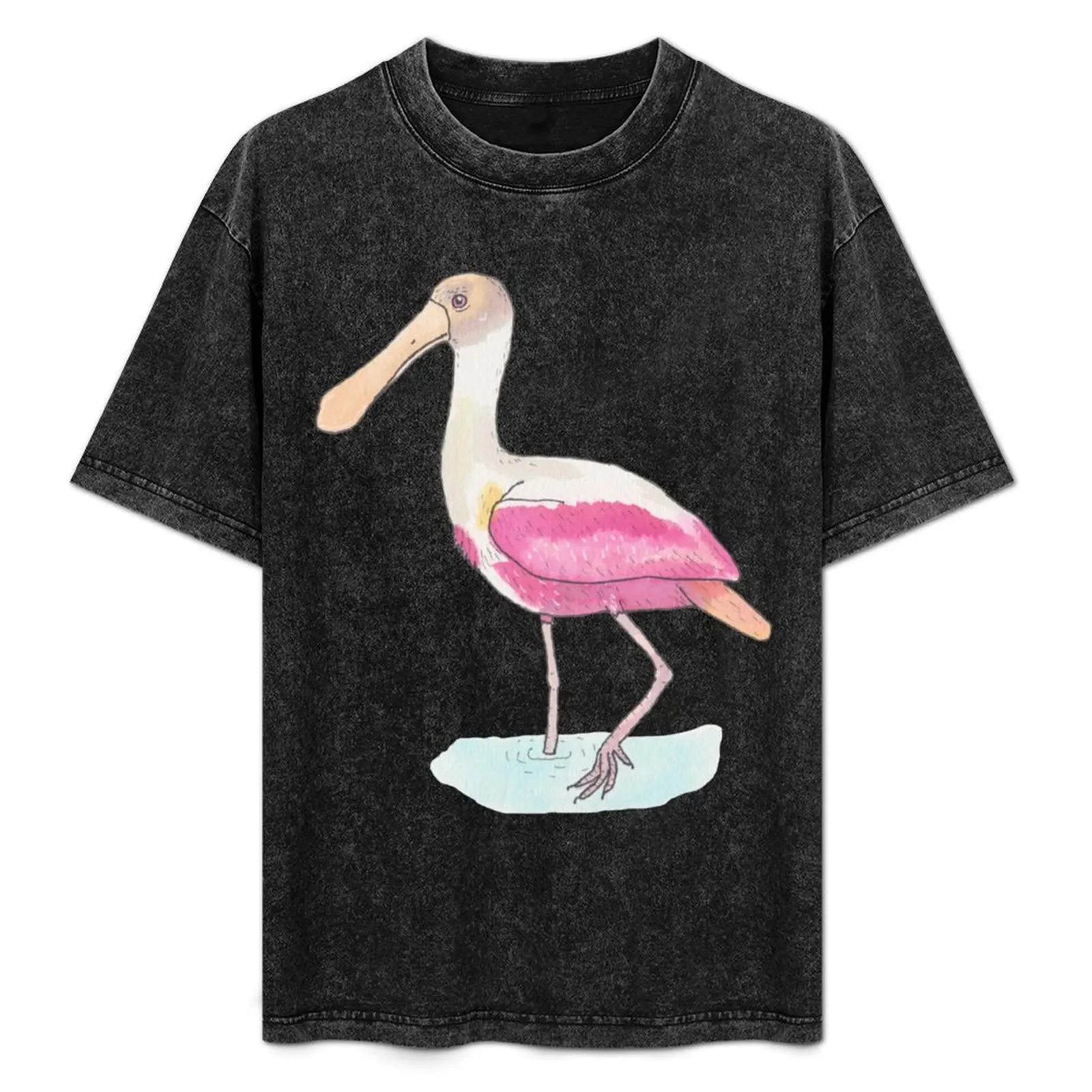 Roseate Spoonbill bird species watercolor art T-Shirt Tough Fabric Work Tee
Roseate Spoonbill bird species watercolor art T-Shirt Tough Fabric Work Tee