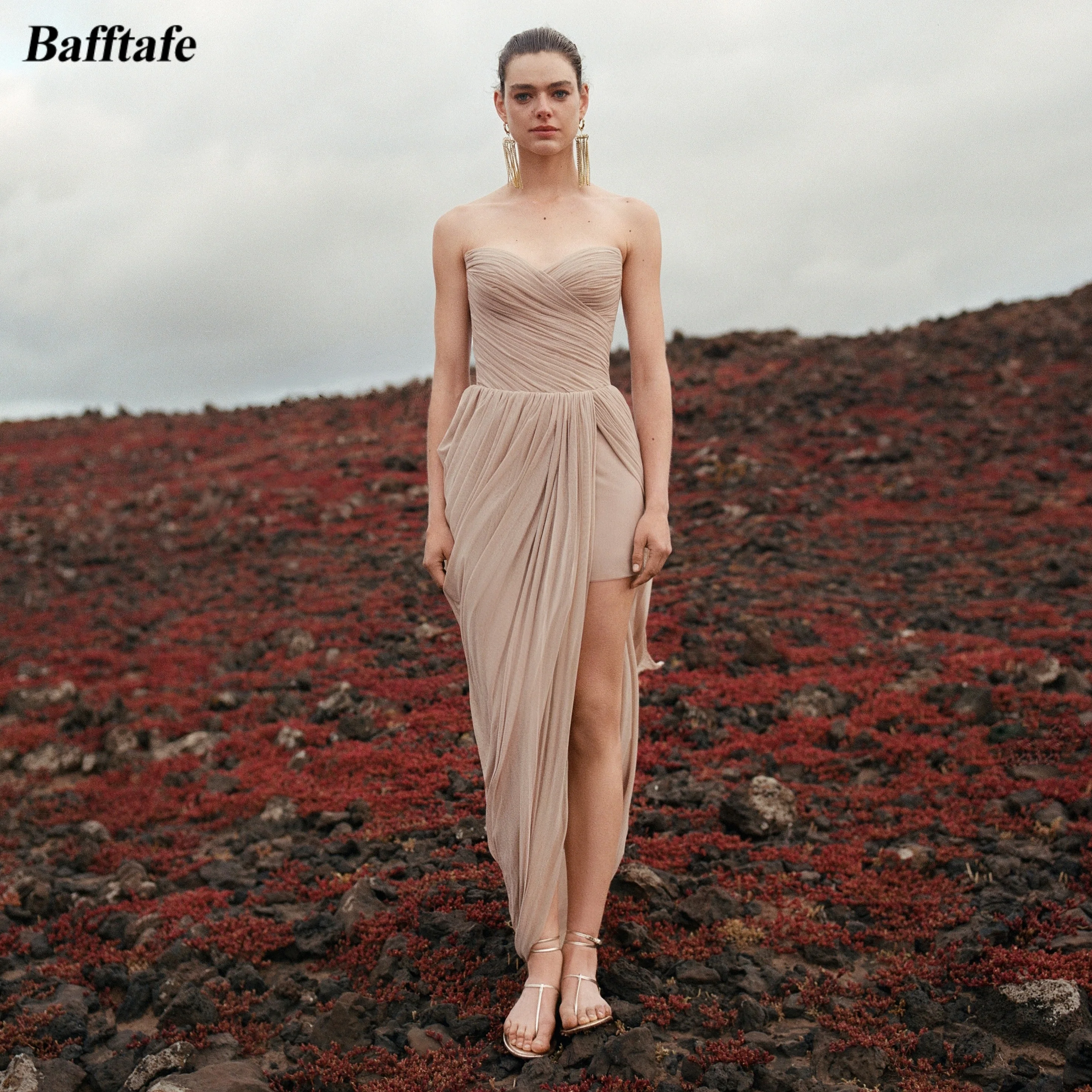 Bafftafe Pleated Chiffon Customized Prom Dresses Saudi Arabic Slit Formal Evening Gowns Corset Back Women's Party Birthday Dress
Bafftafe Pleated Chiffon Customized Prom Dresses Saudi Arabic Slit Formal Evening Gowns Corset Back Women's Party Birthday Dress
