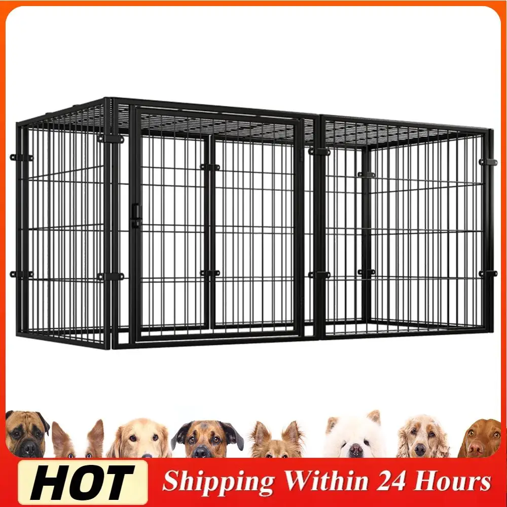 Клетка-вольер 48 дюймов, легко собираемая, сверхпрочная, из проволочной сетки, с дверцей, для собак, щенков, кошек, кроликов, хорьков, штабелируемая
Клетка-вольер 48 дюймов, легко собираемая, сверхпрочная, из проволочной сетки, с дверцей, для собак, щенков, кошек, кроликов, хорьков, штабелируемая